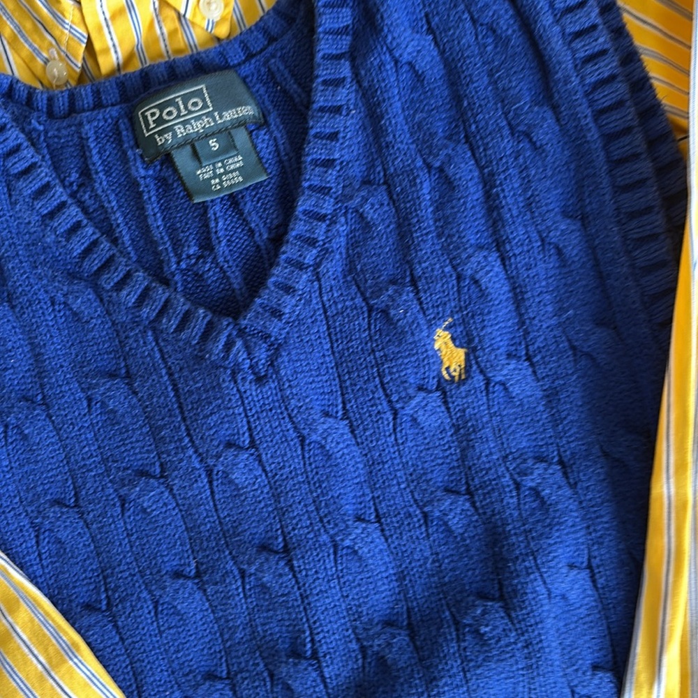 Ralph lauren Polo size 5 combo, shirt and sweater vest - Picture 2 of 9
